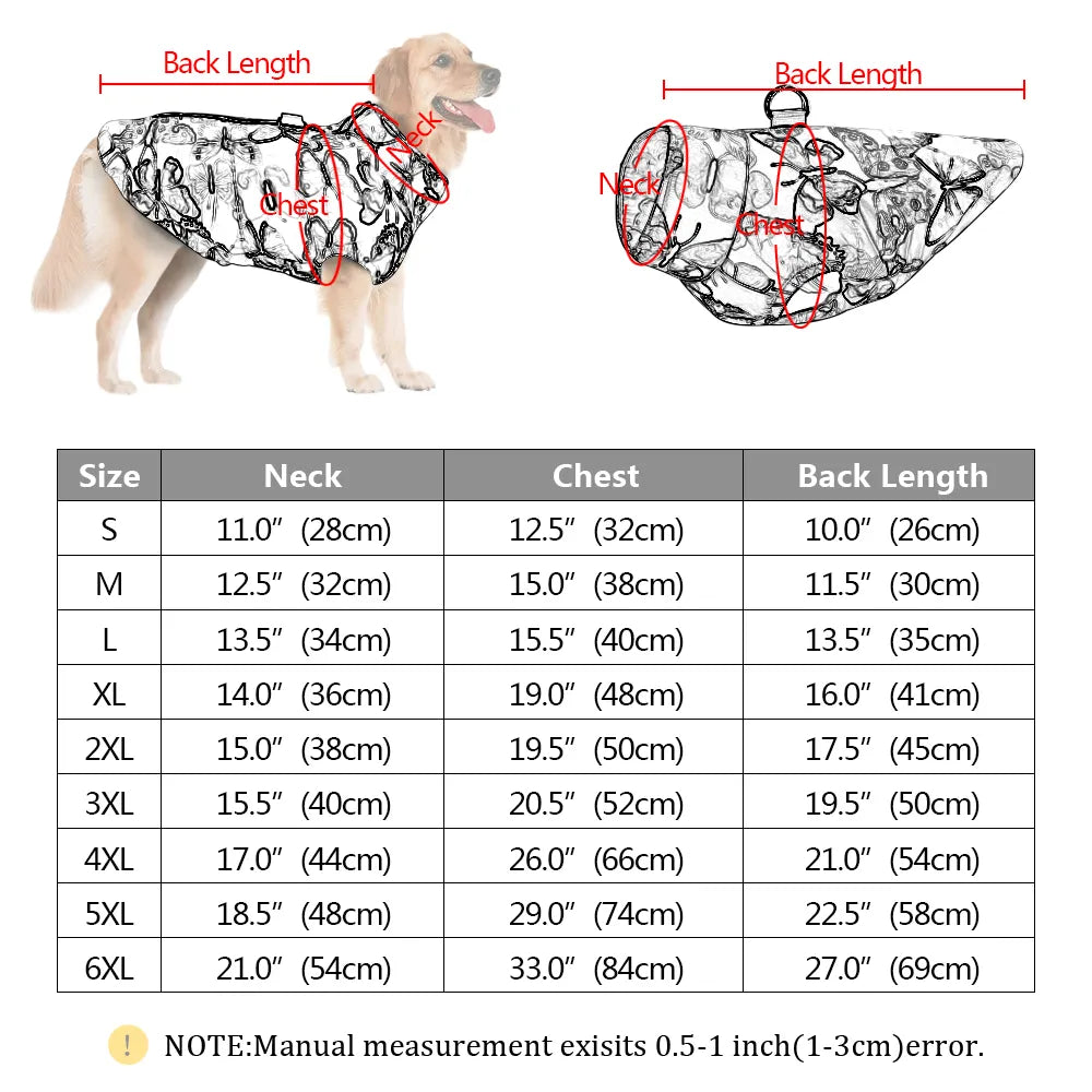 Veste imperméable hiver pour chien