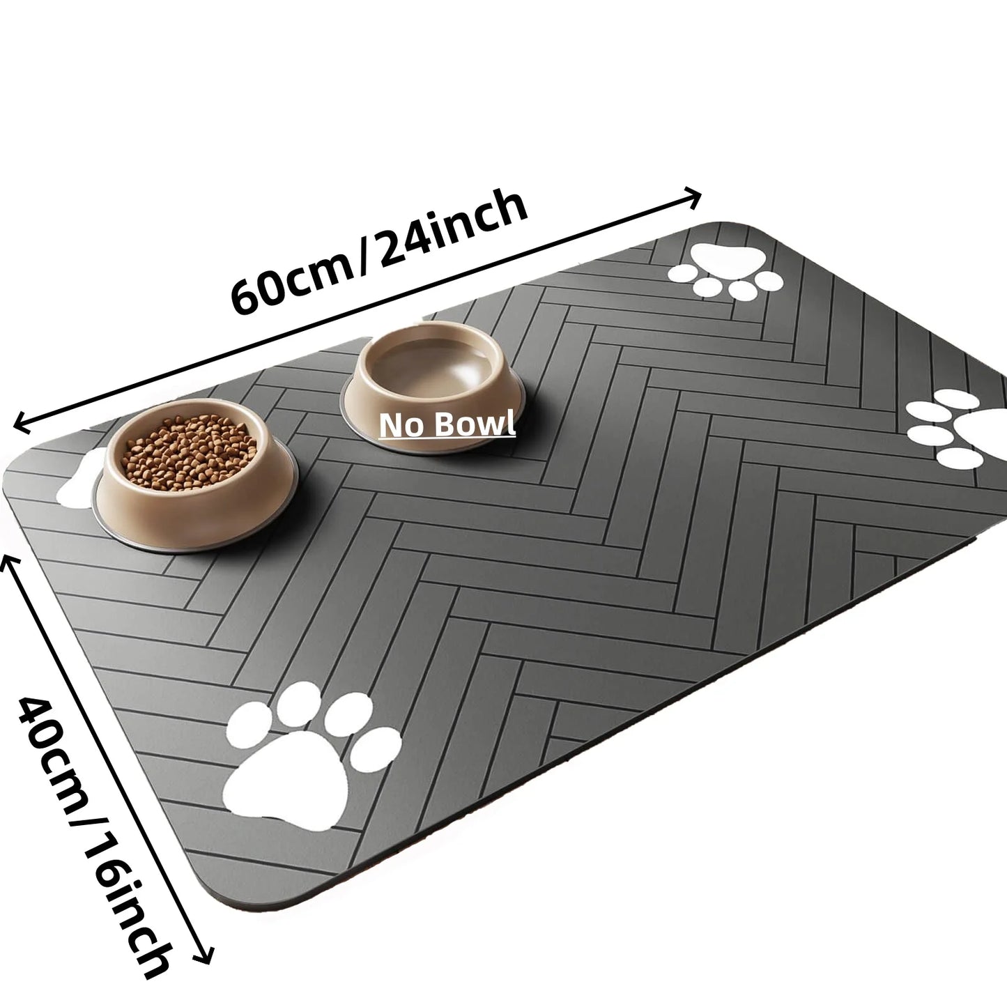 Tapis de sol gamelles pour animaux