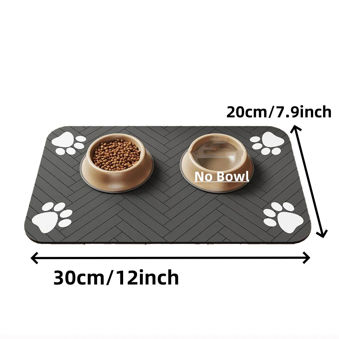 Tapis de sol gamelles pour animaux