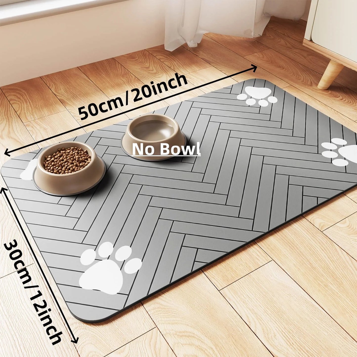 Tapis de sol gamelles pour animaux