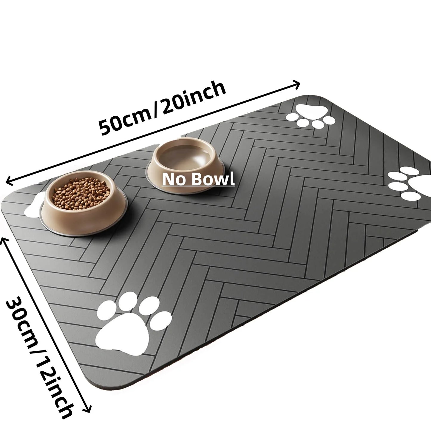 Tapis de sol gamelles pour animaux