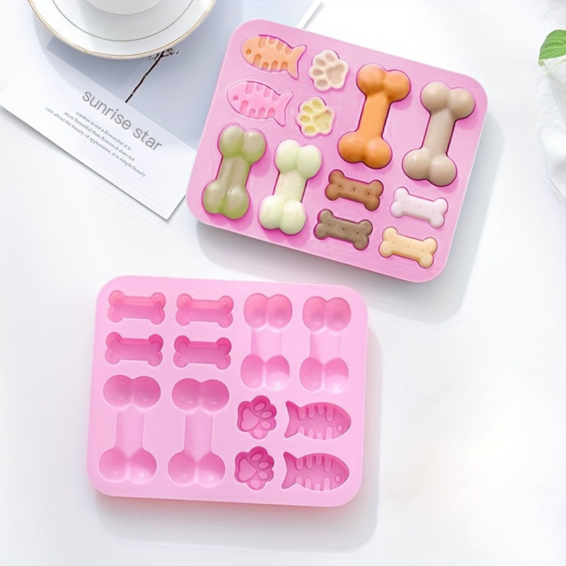 Moule en silicone à motif patte de chien