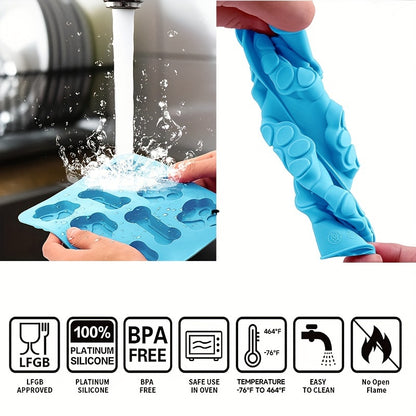 Moule en silicone à motif patte de chien