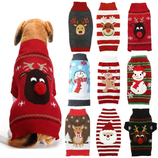 Pull de Noël chaud pour chien et chat