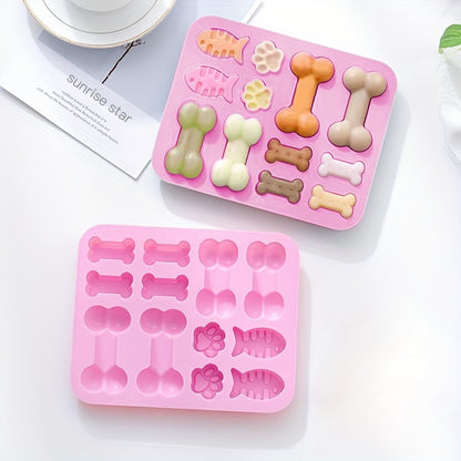 Moule en silicone à motif patte de chien